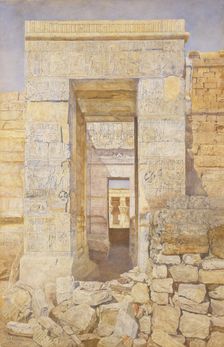 East Entrance, Room of Tiberius, Temple of Isis, Philae, 1905. Creator: Henry Roderick Newman