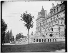 East entrance, State Capitol, Albany, N.Y., between 1900 and 1906. Creator: Unknown