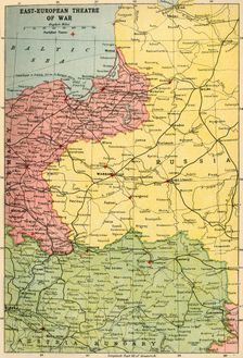East-European Theatre of War 1914-1918, (c1920). Creator: John Bartholomew & Son