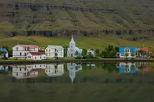 East Fjord Town, Iceland. Creator: Tom Artin