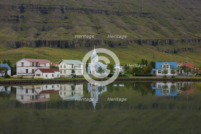 East Fjord Town, Iceland. Creator: Tom Artin.