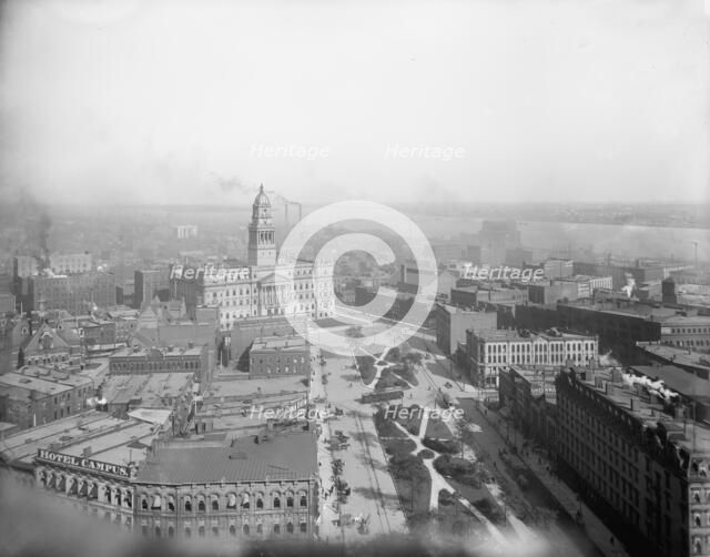 East from Majestic Building, Detroit, Mich., between 1902 and 1910. Creator: Unknown.