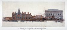 East front of Horse Guards, Westminster, London, c1749. Artist: Paul Sandby
