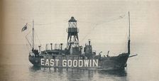 East Goodwin Lightship one and a half miles east of the Goodwin Sands 1937