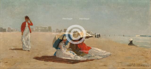 East Hampton Beach, Long Island, 1874. Creator: Winslow Homer.