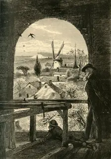 East Hampton, from the Church Belfry 1872. Creator: John J. Harley