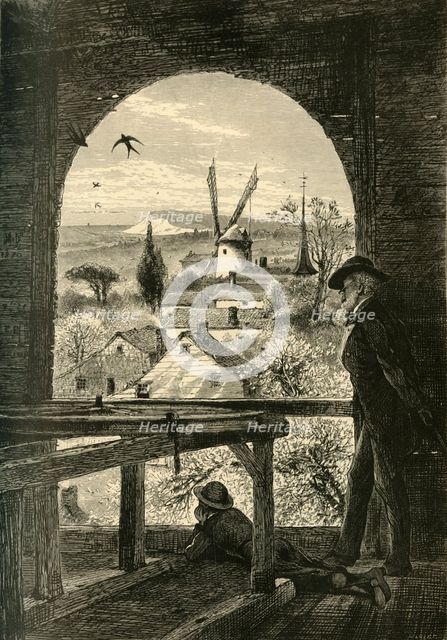 'East Hampton, from the Church Belfry', 1872.  Creator: John J. Harley.