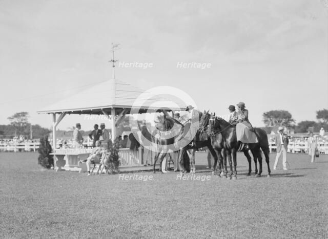 East Hampton horse show, 1932. Creator: Arnold Genthe.