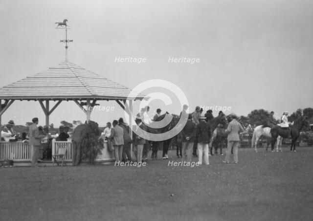 East Hampton horse show or hunt, 1933 or 1934. Creator: Arnold Genthe.