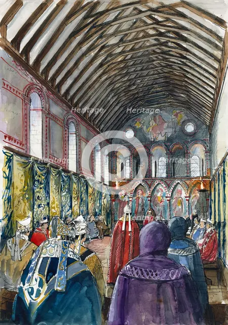 East Hall of Wolvesey Castle, Old Bishop's Palace, c1160, (c2000s)  Creator: Liam Wales.