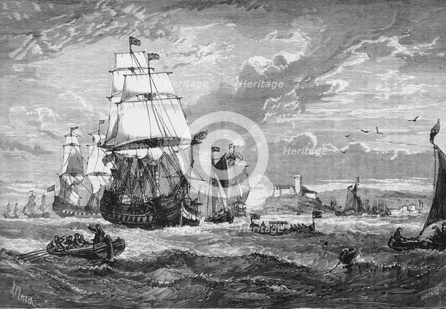 'East India Company's Ships Leaving Woolwich', c1891. Creator: James Grant.