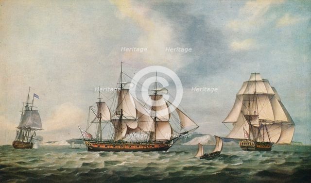 'East India Company's Packet Swallow', 1788. Artist: Thomas Luny.