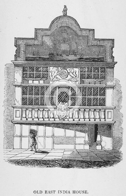 East India House, Leadenhall Street, City of London, 1700.                                           Artist: Anon