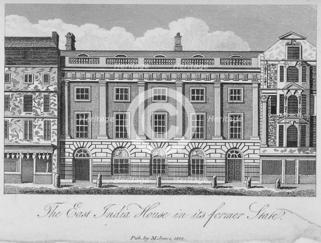 East India House, Leadenhall Street, City of London, 1800. Artist: Anon