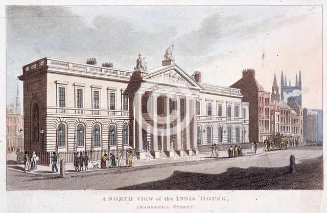 East India House, London, 1810. Artist: Anon