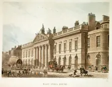 East India House, London, 1817. Creator: Joseph Constantine Stadler