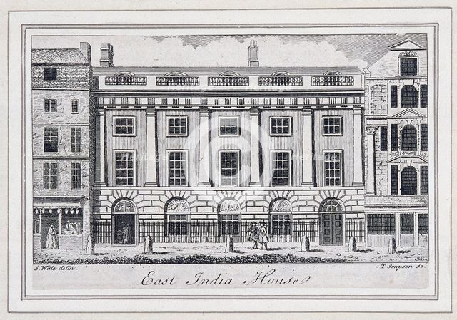 East India House, London, c1760. Artist: Thomas Simpson