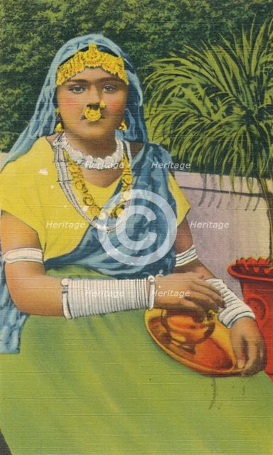 'East Indian Girl, Trinidad, B.W.I.', c1952. Creator: Unknown.