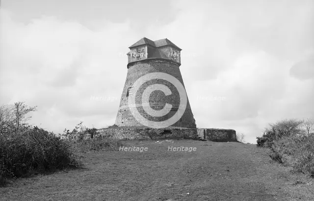 East Knoyle Tower Mill, Windmill Hill, East Knoyle, Wiltshire, 1935.  Creator: HES Simmons.