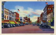 East Main Street, Galesburg, Illinois, USA, 1940