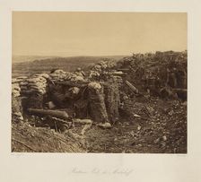 East Malakoff Battery. From: Souvenir de la Guerre de Crimee, 1855. Creator: Langlois, Jean-Charles (1789-1870)