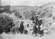 East Mesa girls-Hopi, c1906. Creator: Edward Sheriff Curtis