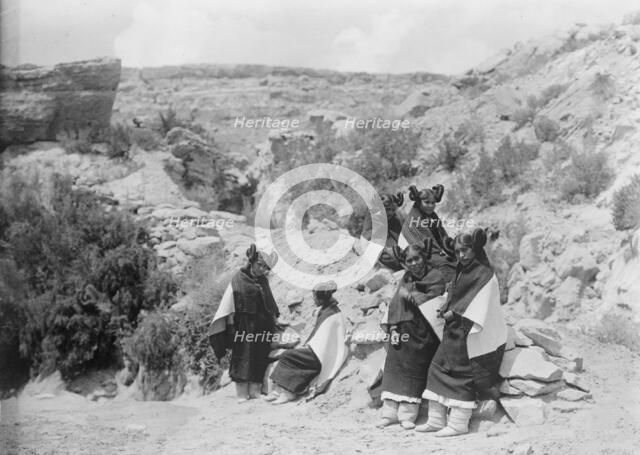 East Mesa girls-Hopi, c1906. Creator: Edward Sheriff Curtis.