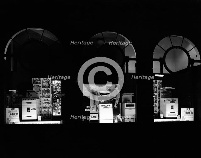 East Midlands Gas Board shop window display, Worksop, Nottinghamshire, 1961. Creator: Michael Walters.