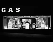 East Midlands Gas Board shop window display, Commercial Street, Sheffield, South Yorkshire, 1961. Creator: Michael Walters