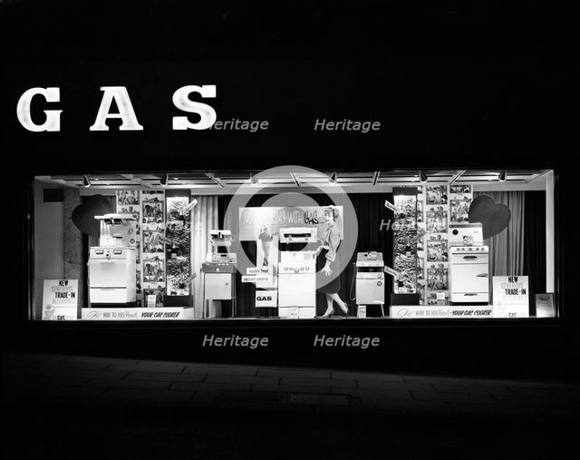 East Midlands Gas Board shop window display, Commercial Street, Sheffield, South Yorkshire, 1961. Artist: Michael Walters