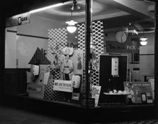 East Midlands Gas Board shop window, Rotherham, South Yorkshire, 1961. Creator: Michael Walters
