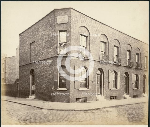 East Mount Terrace, Stepney, Tower Hamlets, London, 1872-1879. Creator: Mitchell.