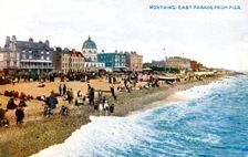 East Parade from the pier, Worthing, Sussex, early 20th century