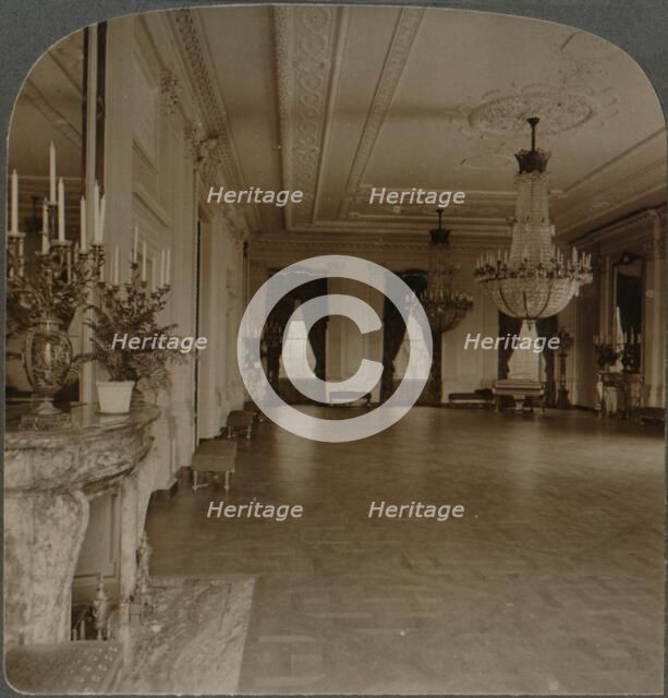 'East room where receptions are held, White House, Washington D.C.', c1900. Artist: Unknown.