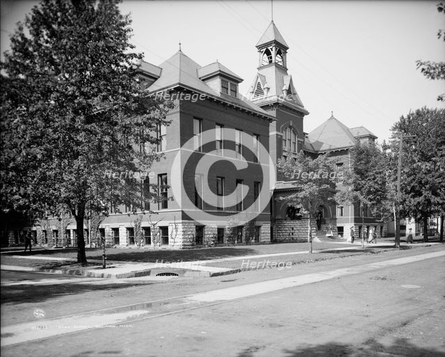 East Saginaw high school, Saginaw, Mich., between 1900 and 1910. Creator: Unknown.