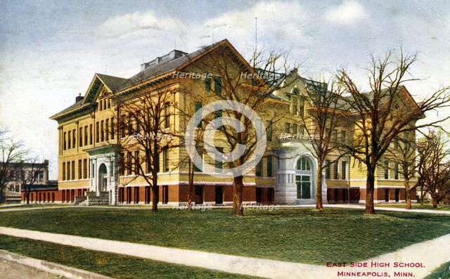 East Side High School, Minneapolis, Minnesota, USA, 1913. Artist: Unknown