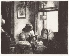 East Side Interior, 1922. Creator: Edward Hopper