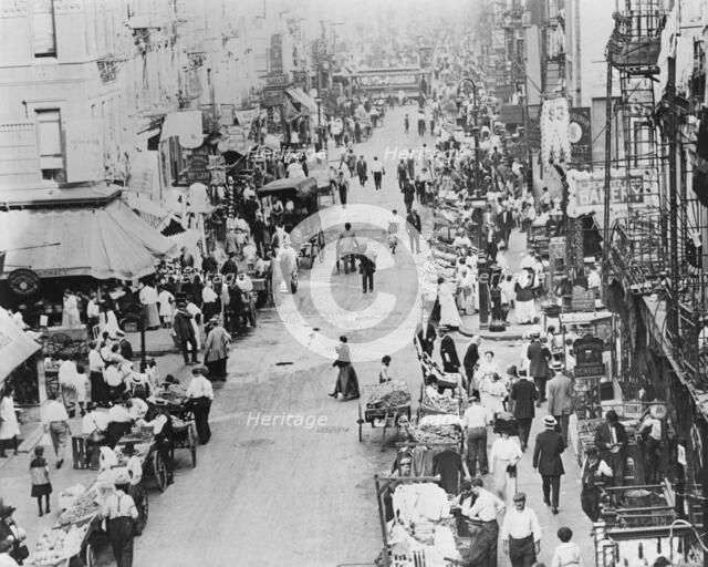 East Side street, New York, USA, c1910? Artist: Unknown