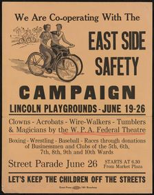 East Side Safety Campaign, [193-]. Creator: Unknown