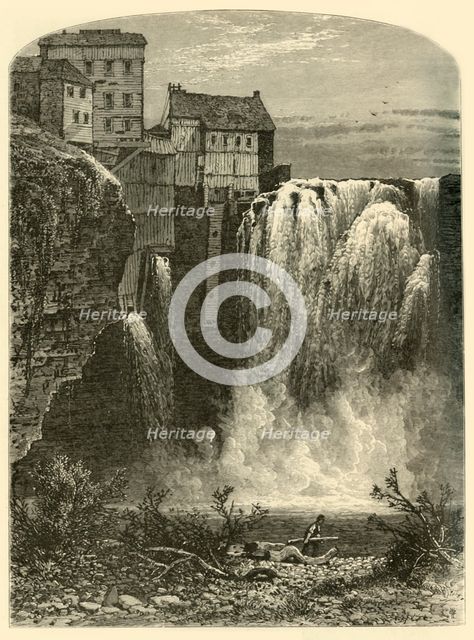 'East Side, Upper Falls of the Genesee', 1874.  Creator: John Douglas Woodward.