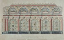 East side view of the Livery Hall of the Clothworkers Company, City of London, 1860. Artist: Anon