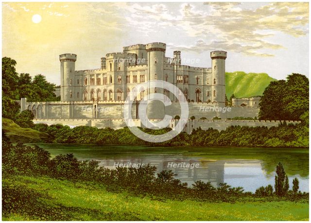 Eastnor Castle, Herefordshire, home of Earl Somers, c1880. Artist: Unknown
