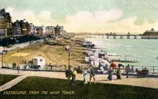 Eastbourne from the Wish Tower, Sussex, early 20th century