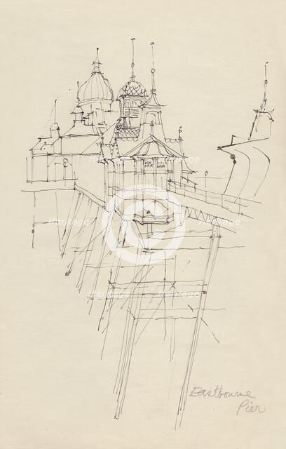 'Eastbourne Pier', c1950. Creator: Shirley Markham.