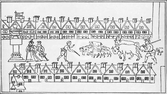 Eastcheap Market, London, c1598 (1904). Artist: Unknown.