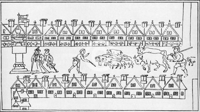 Eastcheap Market, London, c1598 (1904). Artist: Unknown.