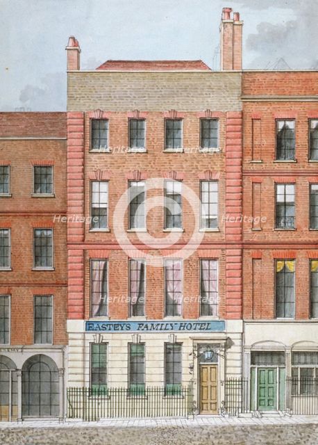 Eastey's Family Hotel, Southampton Street, Westminster, London, c1801. Artist: Anon
