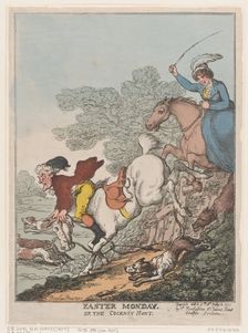 Easter Monday, or The Cockney Hunt, July 14, 1807., July 14, 1807. Creator: Thomas Rowlandson