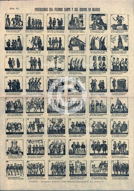 Easter, Alleluia of the Good Friday processions and Corpus in Madrid, editorial Hernando de Madri…