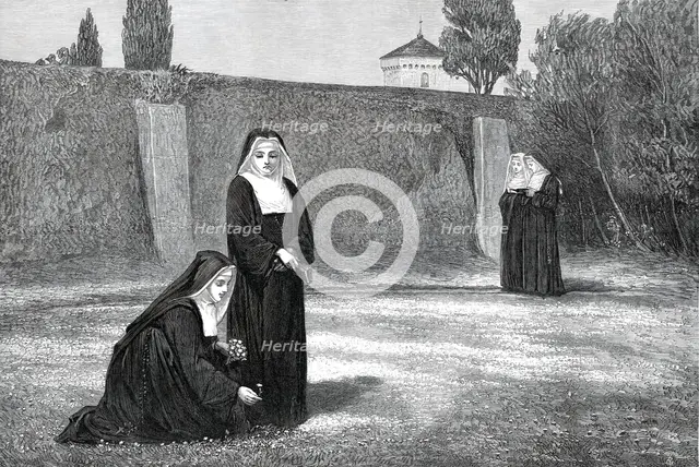 "Easter" by Edwin Bale, from the exhibition at the Dudley Gallery, 1876. Creator: Unknown.